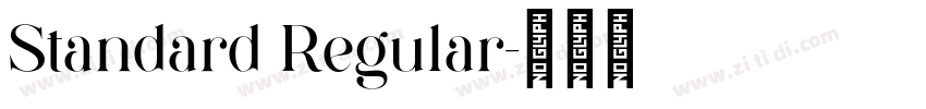 Standard Regular字体转换